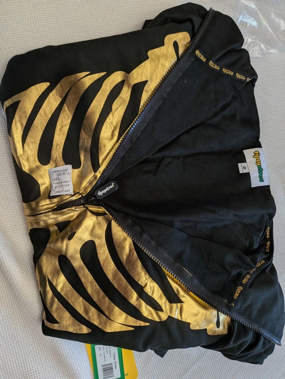 Adult Tipsy Elves Skeleton Halloween Jumpsuit Costume 3XL